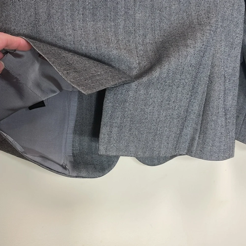 Tahari Grey Wool Blazer Jacket